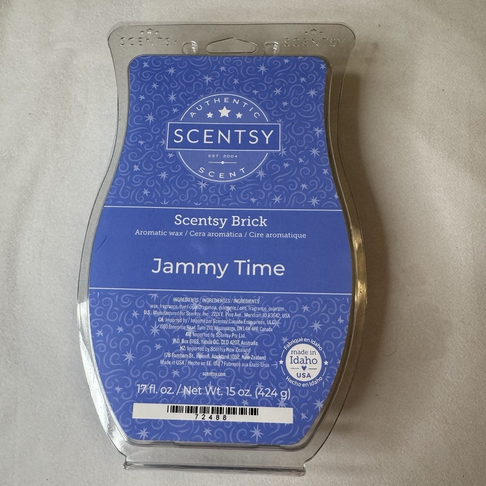 Scentsy Wax Brick Jammy Time Large 15oz Melt Tart Baby Freesia Lavender Fragrant